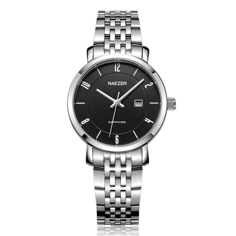 NAKZEN Luxury Tops Brand Women Quartz Wrist watch Ladies Full Steel Waterproof Watches Female Sapphire Designer Dress Watches 4033 by MEGIR WATCH GROUP