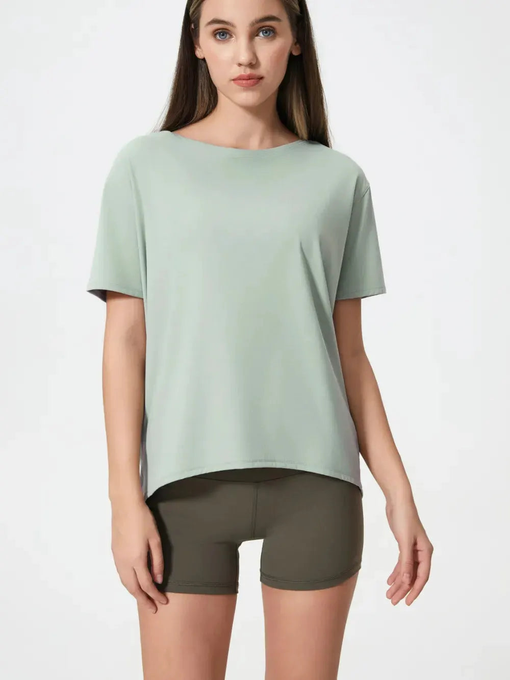 Millennia Round Neck Short Sleeve Active T-Shirt by Millennia