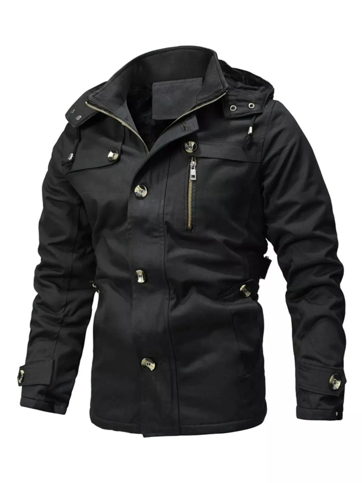 Men's Plus Size Zip Up Lightweight Bomber Jacket by Partner Label
