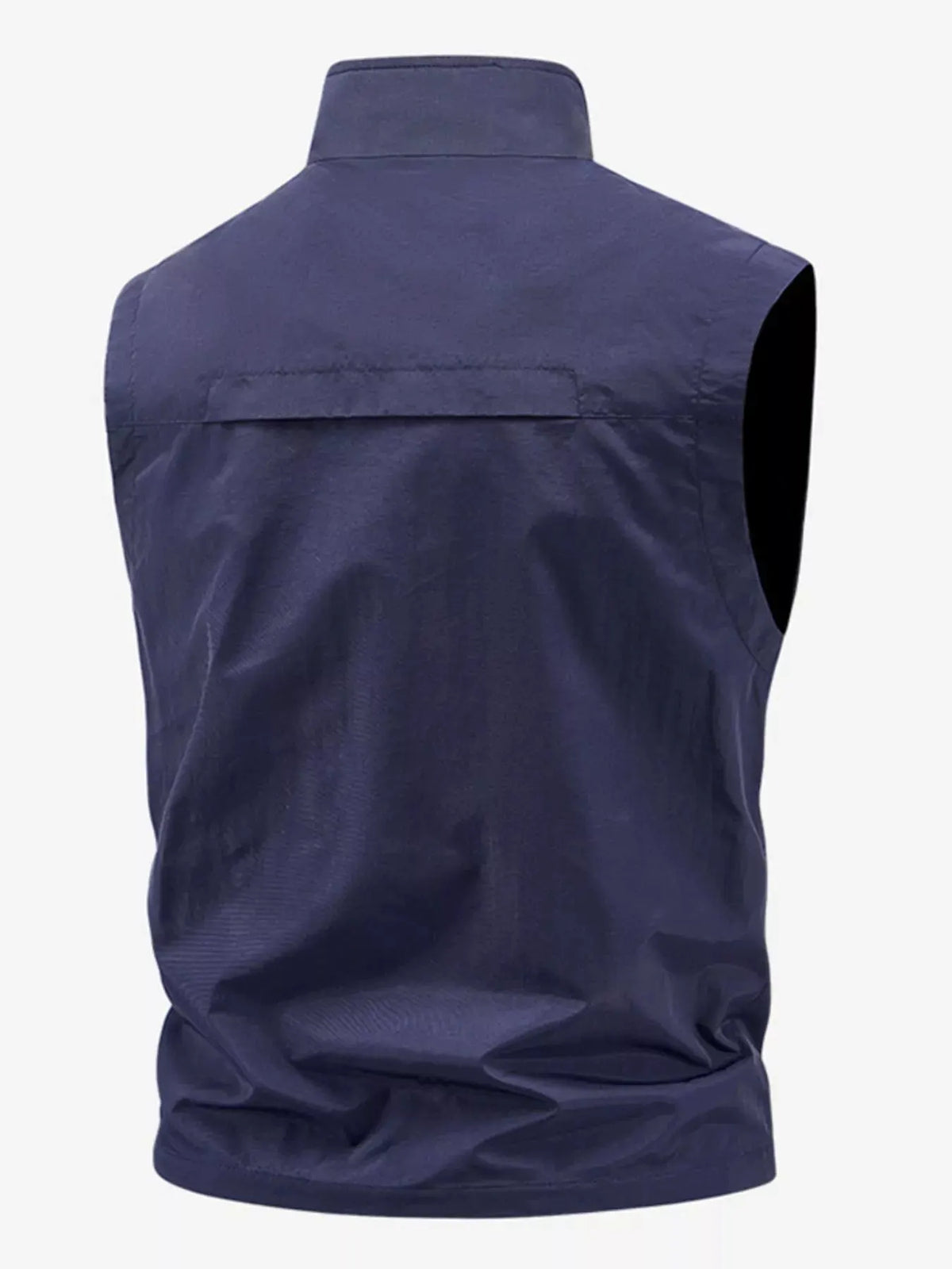 Men's Plus Size Lightweight Multi-Pocket Outdoor Vest by Trendsi