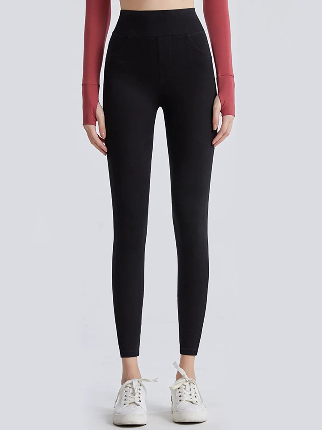 Wide Waistband Sports Leggings by Partner Label