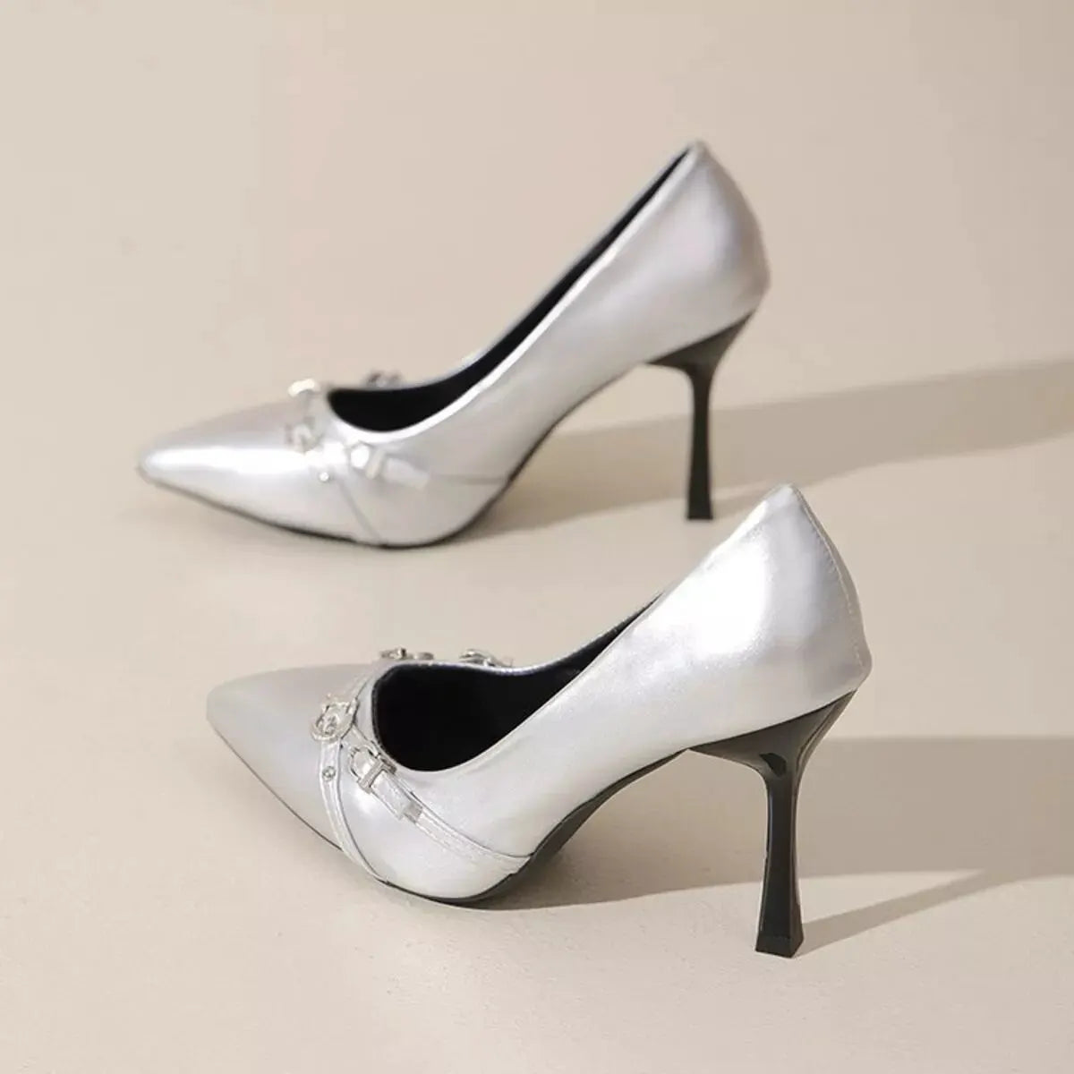 Point Toe High Heels Pumps by Partner Label