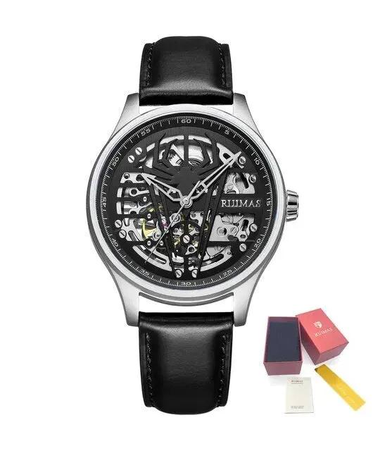 RUIMAS Mens Watches Leather Sports Watches Men's Army Military Wrist Watch Automatic Mechanical Male Clock Reloj Hombre 6787 by MEGIR WATCH GROUP