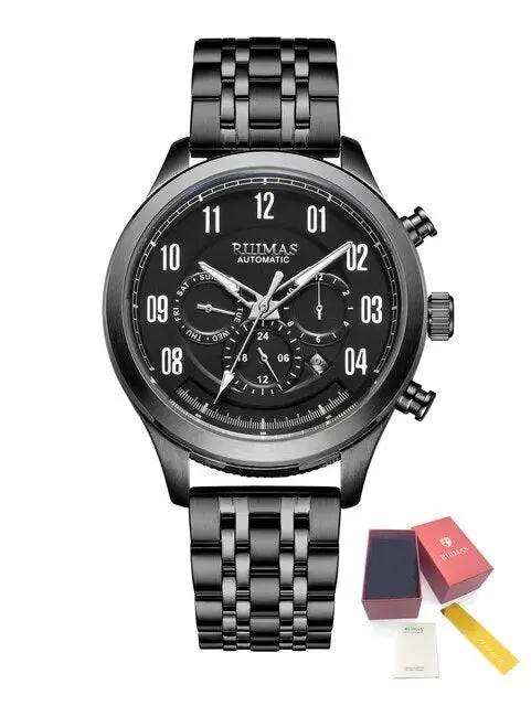 RUIMAS Watch Men Automatic Mechanical Watches Stainless Steel Luminous Business Wristwatch Top Brand Luxury Male Clock 6785 by MEGIR WATCH GROUP