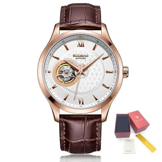RUIMAS Business Men Watch Luxury Fashion Automatic Mechanical Watches for Men Waterproof Male Wristwatch Relogio Masculino 6754 by MEGIR WATCH GROUP