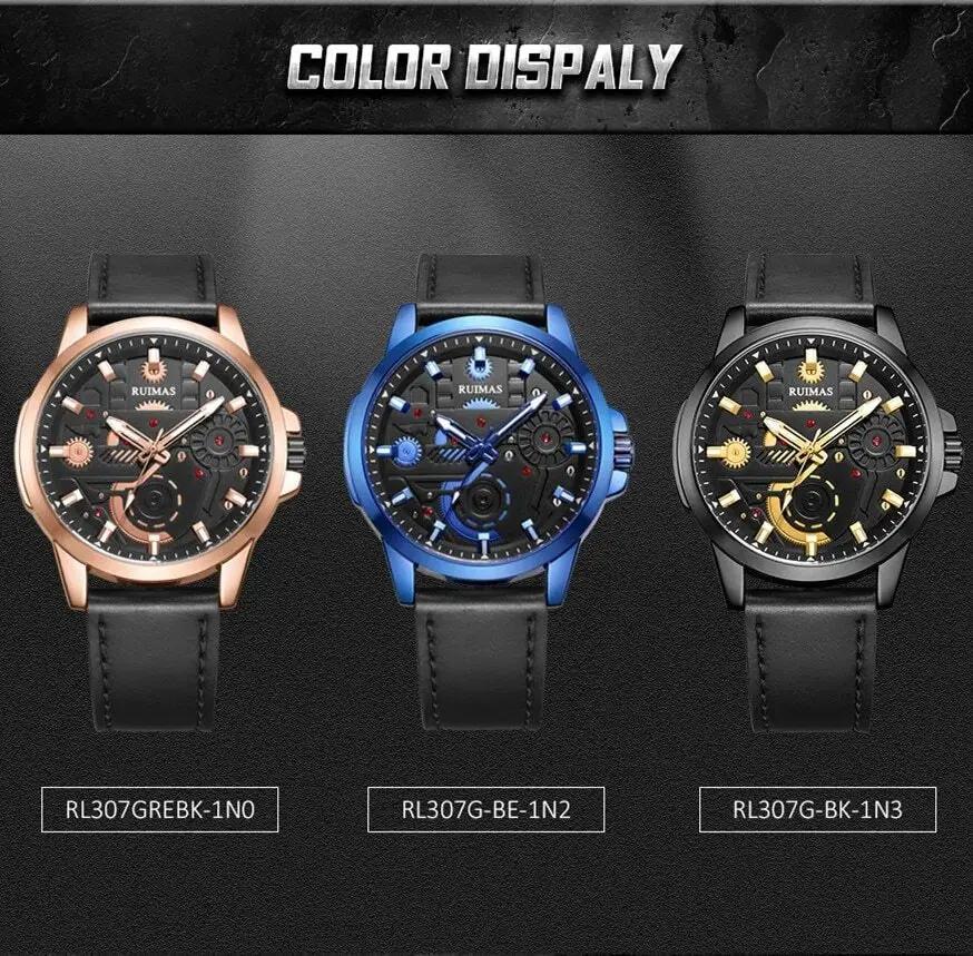 RUIMAS Watches Men's Casual Sport Watches Luxury Military Quartz Wrist Watch Chronograph Waterproof Man Clock Montre Homme 307 by MEGIR WATCH GROUP