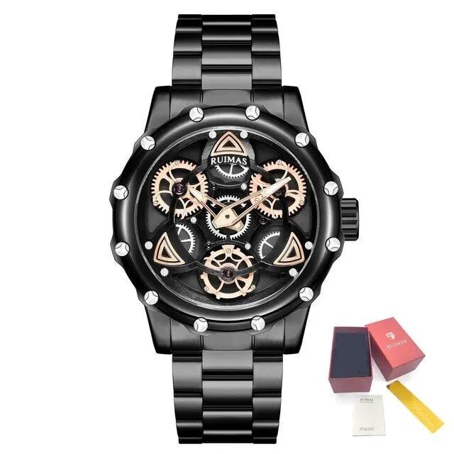 RUIMAS Quartz Watches Men's Business Wristwatch Waterproof Male Clock Chronograph Stainless Steel Casual Watch reloj hombre 331 by MEGIR WATCH GROUP