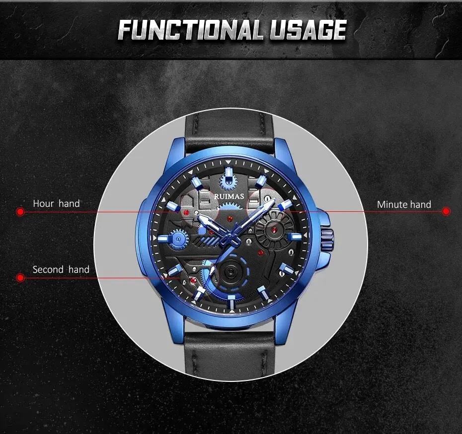 RUIMAS Watches Men's Casual Sport Watches Luxury Military Quartz Wrist Watch Chronograph Waterproof Man Clock Montre Homme 307 by MEGIR WATCH GROUP