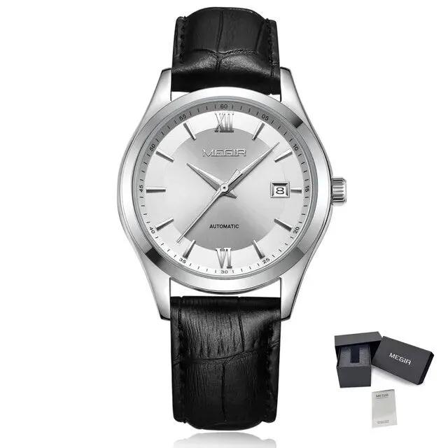 MEGIR Original Brand Men's Watches Automatic Mechanical Watch 5Bar Waterproof Leather Luxury Wristwatch Clock Relogio Masculino 62063 by MEGIR WATCH GROUP