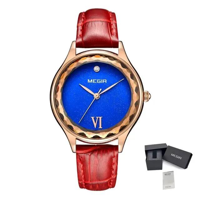 MEGIR Fashion Watch for Women Luxury Leather Casual Simple Quartz Wristwatch Waterproof Ladies Dress Clock Relogio Feminino 4208 by MEGIR WATCH GROUP