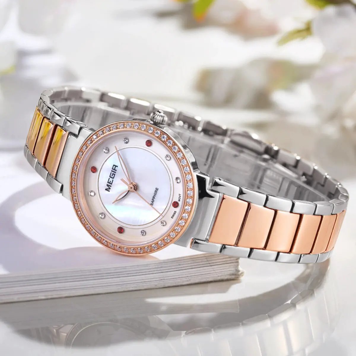 MEGIR Fashion Stainless Steel Women Bracelet Quartz Watches Elegant Business Ladies Clock Female Sport Wristwatch Reloj Mujer 4164 by MEGIR WATCH GROUP