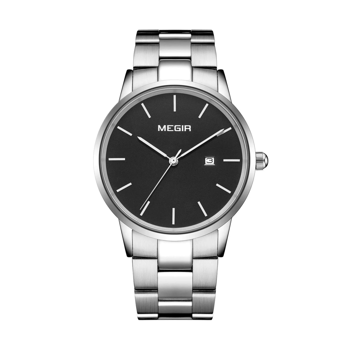 MEGIR Quartz Watch for Men Top Brand Luxury Steel Band Wristwatches Business Casual Date Clock Waterproof Relogio Masculino 2164 by MEGIR WATCH GROUP
