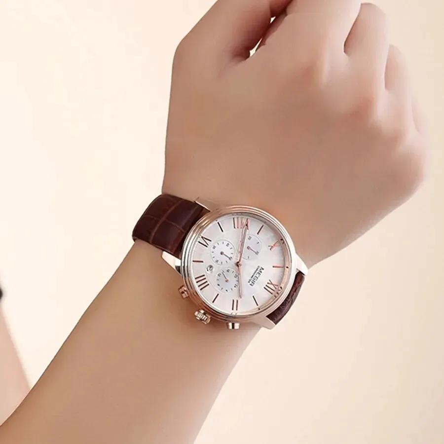 MEGIR Brown Retro Sports Quartz Men's Watches Large Dial Chronograph Clock Fashion Multifunctional Men Wrist Watch Montre Homme 2012 by MEGIR WATCH GROUP