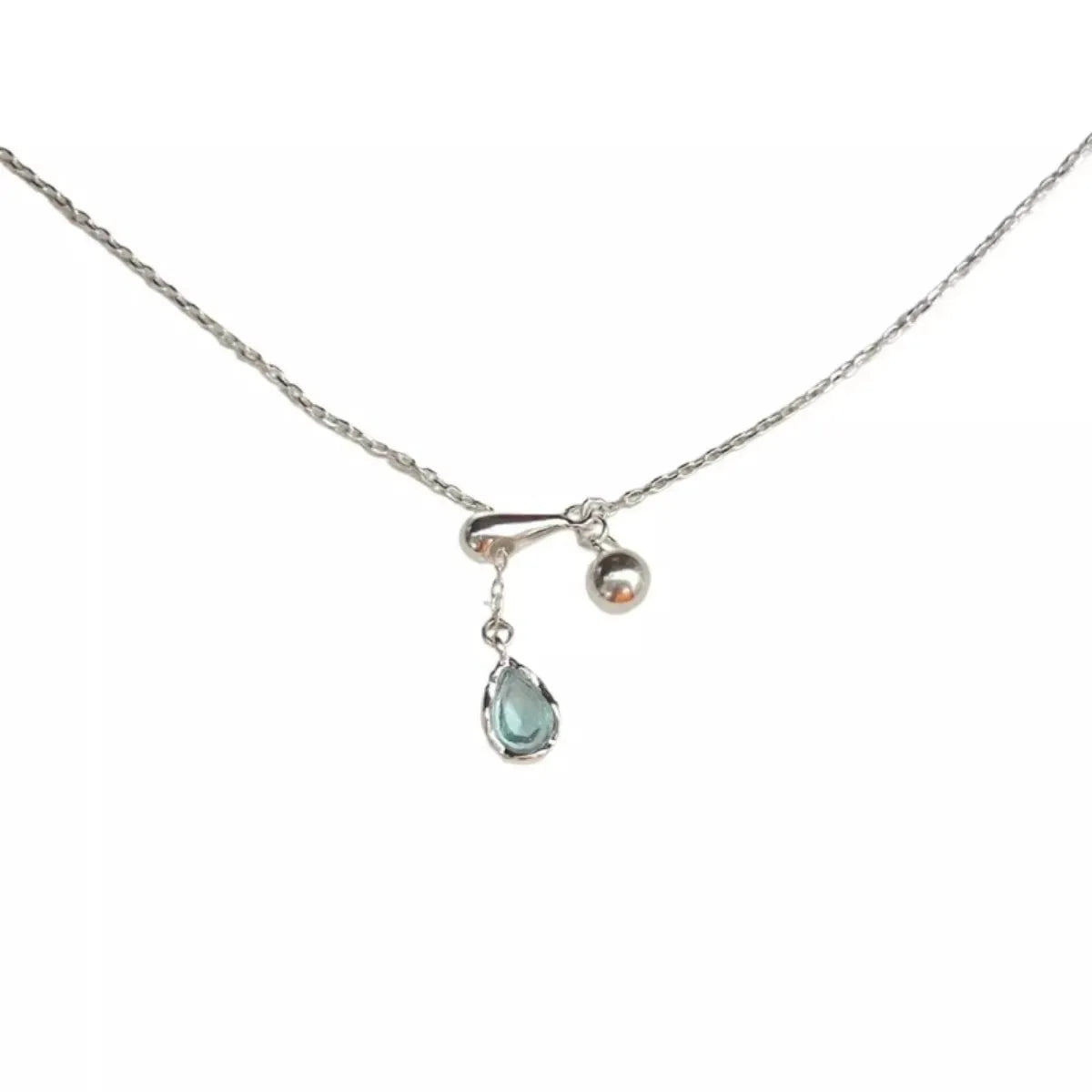 925 Sterling Silver Y-Shaped Drop Necklace by Partner Labels