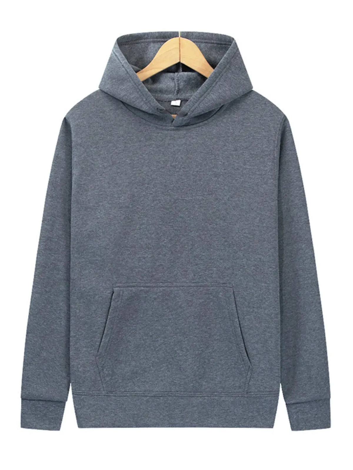 Men's Full Size Kangaroo Pocket Long Sleeve Hoodie Plus Size by Partner Label