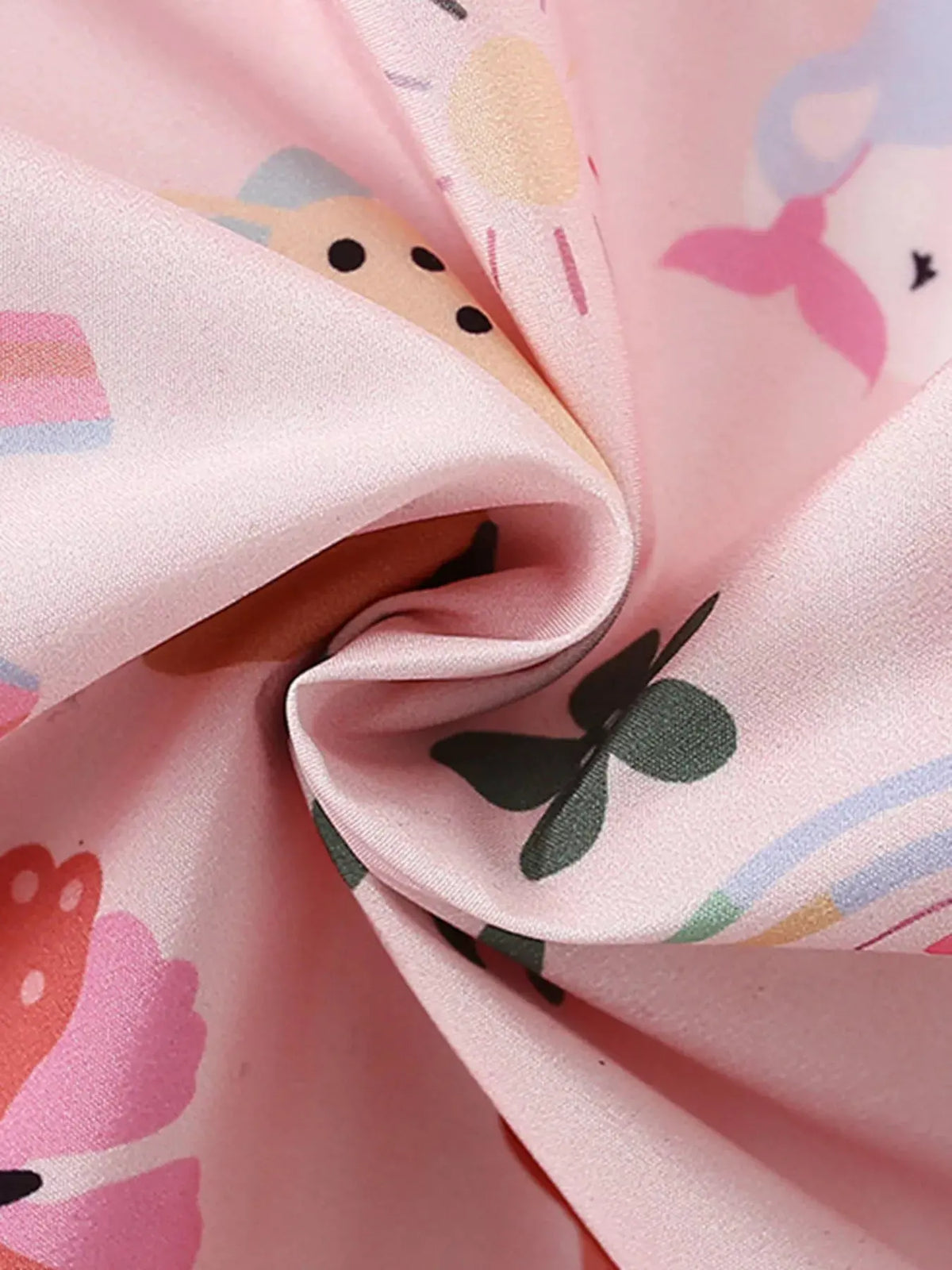 Children's Unicorn and Floral Print Hooded Jacket by Trendsi