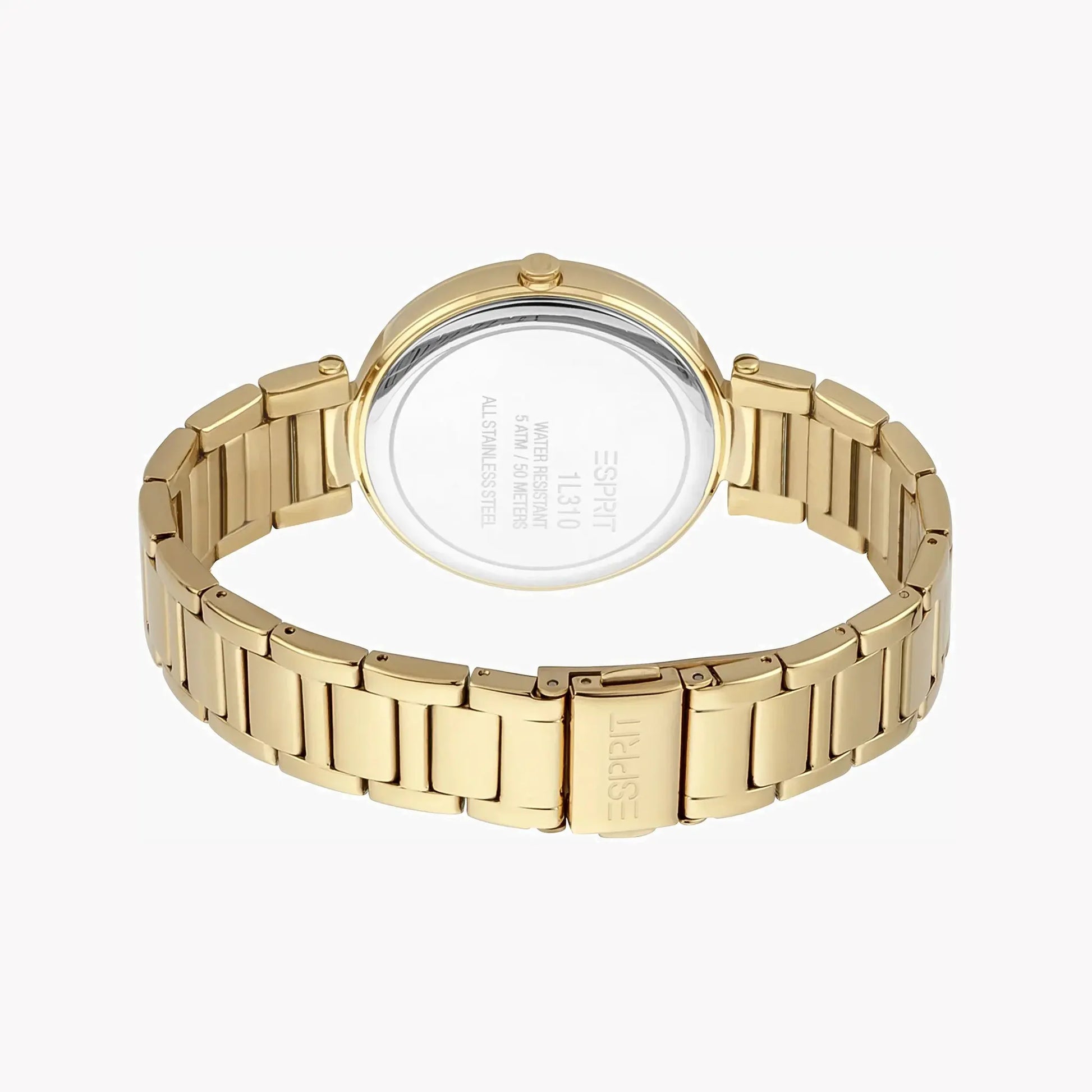 Esprit Women's Gold Stainless Steel Watch, Black Dial | Es1l179m0045 by ESPRIT