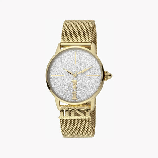 Just Cavalli Women's Gold Stainless Steel Watch, Silver Dial | Jc1l078m0065 by JUST CAVALLI