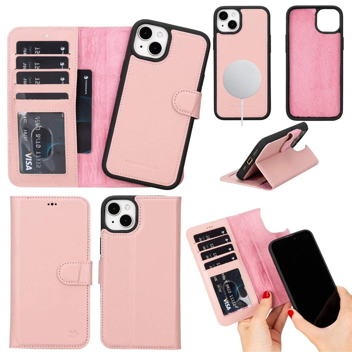 Casper Leather iPhone 14 Plus Wallet Case | MagSafe by TORONATA