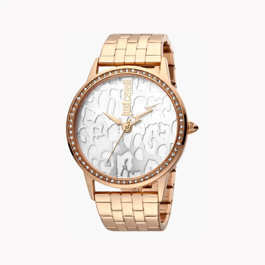 Just Cavalli Women's Rose Gold Watch, Silver Dial | Jc1l094m0075 by JUST CAVALLI