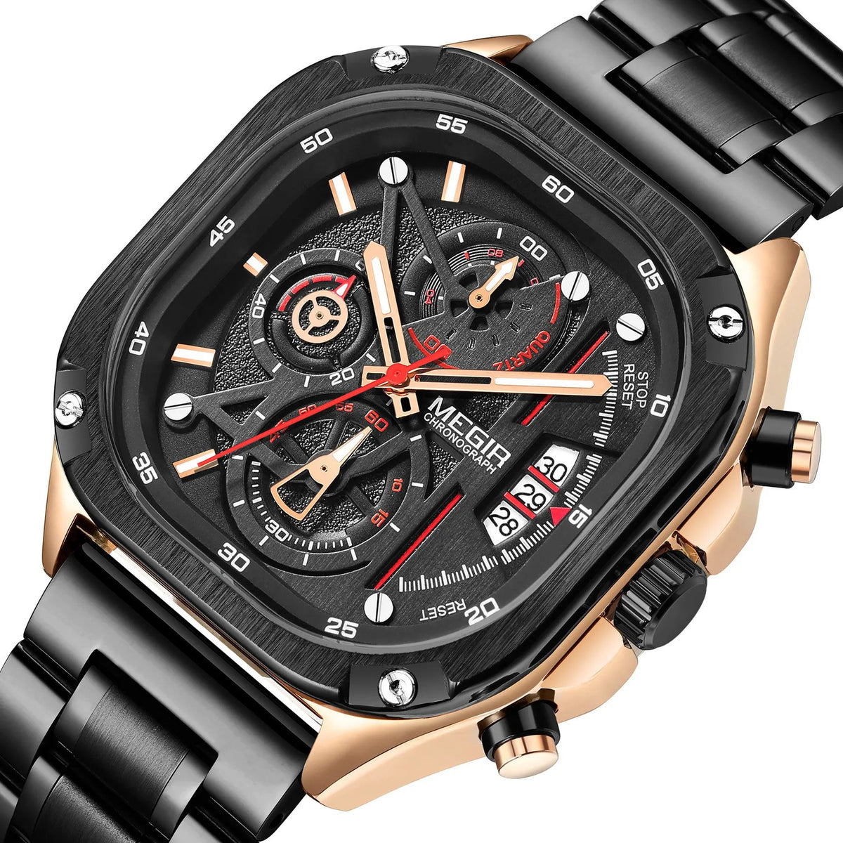 MEGIR Sports Military Watches for Men Luxury Business Casual Wristwatches Waterproof Date Clock Chronograph Reloj Hombre 2217 by MEGIR WATCH GROUP