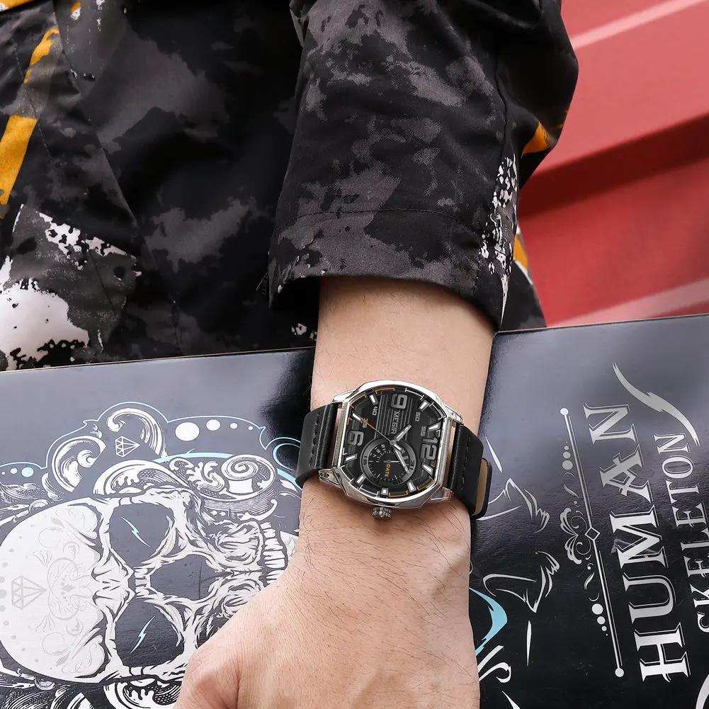 MEGIR Fashion Mens Watches Top Luxury Sport Military Watch Calendar Luminous Quartz Casual Man Wristwatch Clock Montre Homme 2201 by MEGIR WATCH GROUP
