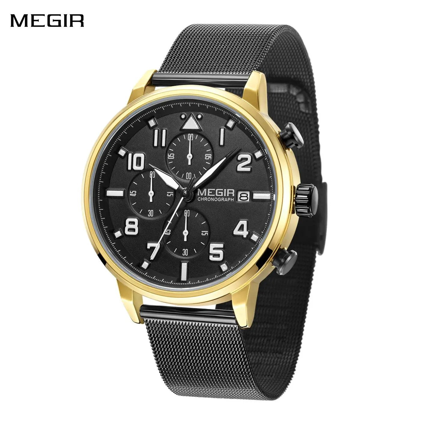 MEGIR Luxury Watches for Mens Casual Business Quartz Wrist Watch Calendar Date Man Clock Chronograph Relogio Masculino 2157 by MEGIR WATCH GROUP