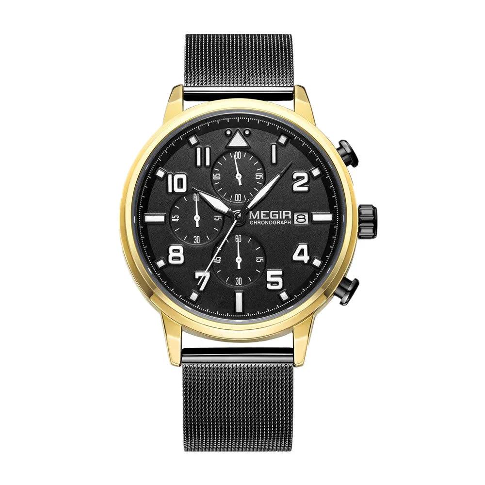 MEGIR Luxury Watches for Mens Casual Business Quartz Wrist Watch Calendar Date Man Clock Chronograph Relogio Masculino 2157 by MEGIR WATCH GROUP