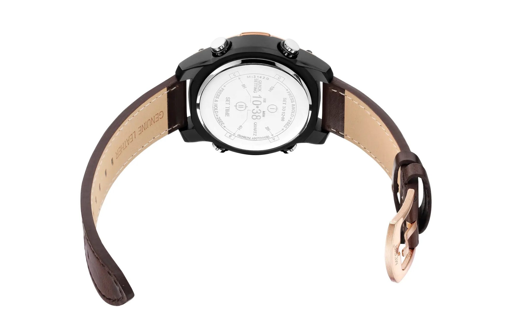 MEGIR Men's Watch Roller Business Casual Wristwatch Leather Fashion Sports Quartz Watch Chronograph Waterproof Male Clock 2142 by MEGIR WATCH GROUP