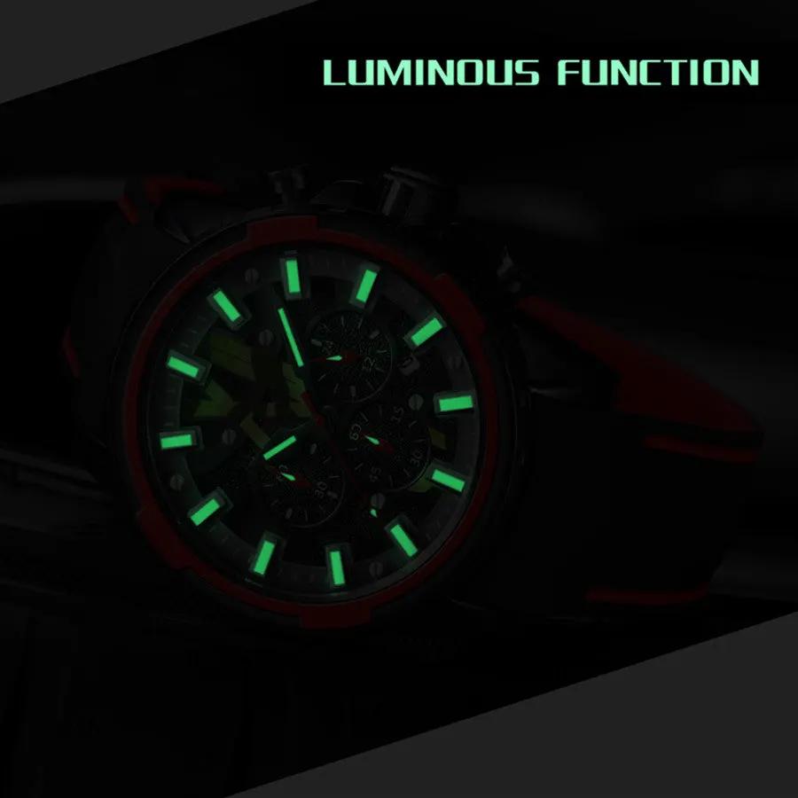 MEGIR New Sport Watch for Luxury Silicone Quartz Casual Wristwatch Waterproof Military Wrist Watch Man Clock Reloj Hombre 2133 by MEGIR WATCH GROUP