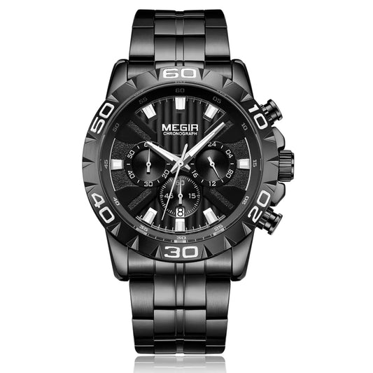 MEGIR Watches Business Mens Watches Top Brand Luxury Quartz Casual Wristwatch Date Clock Waterproof Wrist Watch Chronograph 2087 by MEGIR WATCH GROUP