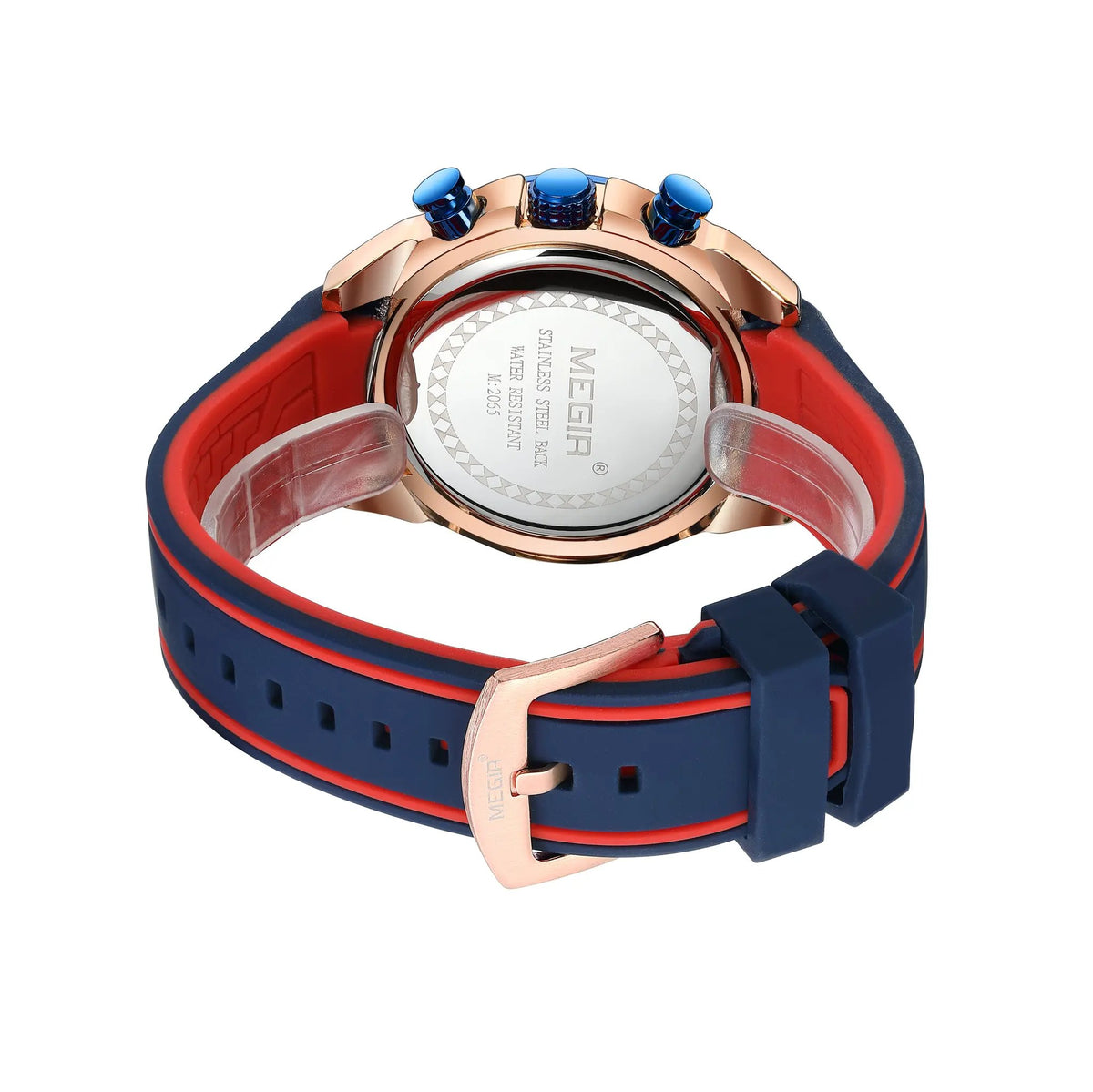 MEGIR Fashion Men's Watches Silicone Military Sport Watch Waterproof Date Chronograph Clock Wristwatch Relogio Masculino 2065 by MEGIR WATCH GROUP