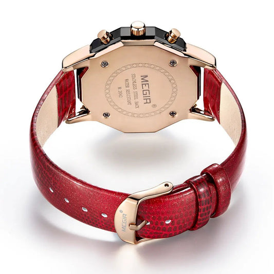 MEGIR Luxury Brand Women Bracelet Watches Ladies Fashion Quartz Sport Wristwatch Leather Dress Clock Chronograph Reloj Hombre 2042 by MEGIR WATCH GROUP