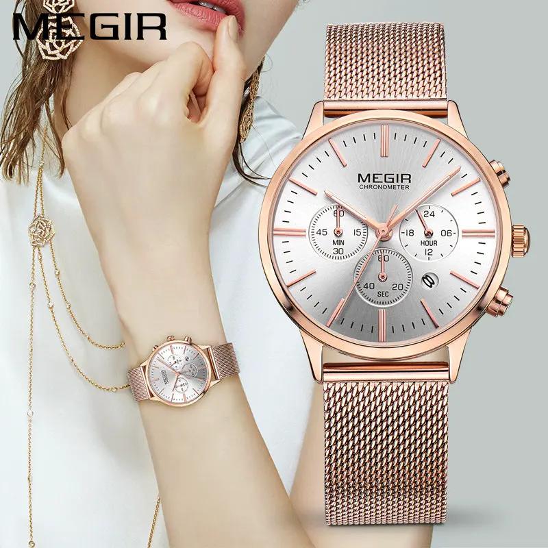MEGIR Luxury Women Watches Chronograph Waterproof Quartz Ladies Sport Casual Wristwatch Female Dress Clock 24-hour Relogio Feminino 2011 by MEGIR WATCH GROUP