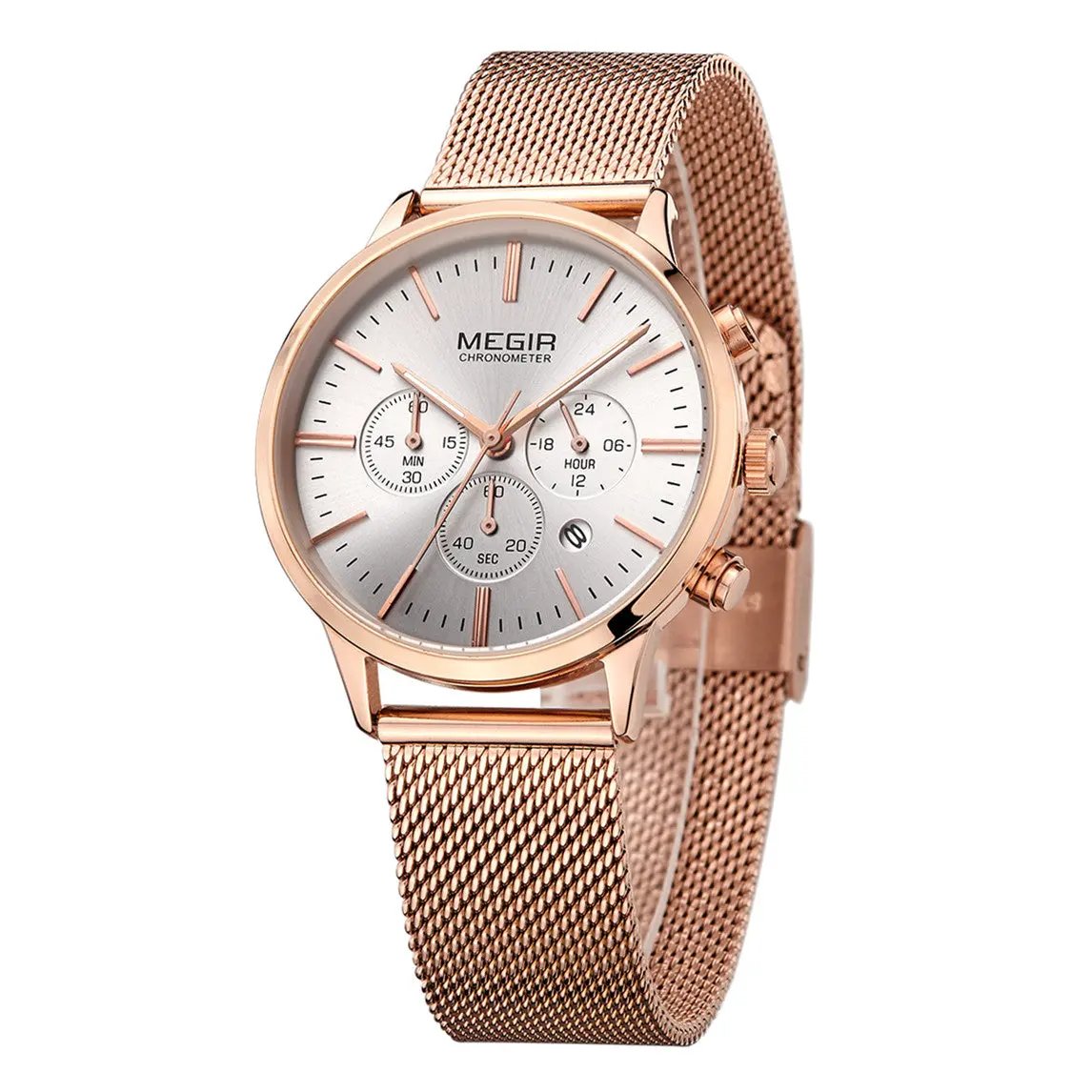 MEGIR Luxury Women Watches Chronograph Waterproof Quartz Ladies Sport Casual Wristwatch Female Dress Clock 24-hour Relogio Feminino 2011 by MEGIR WATCH GROUP