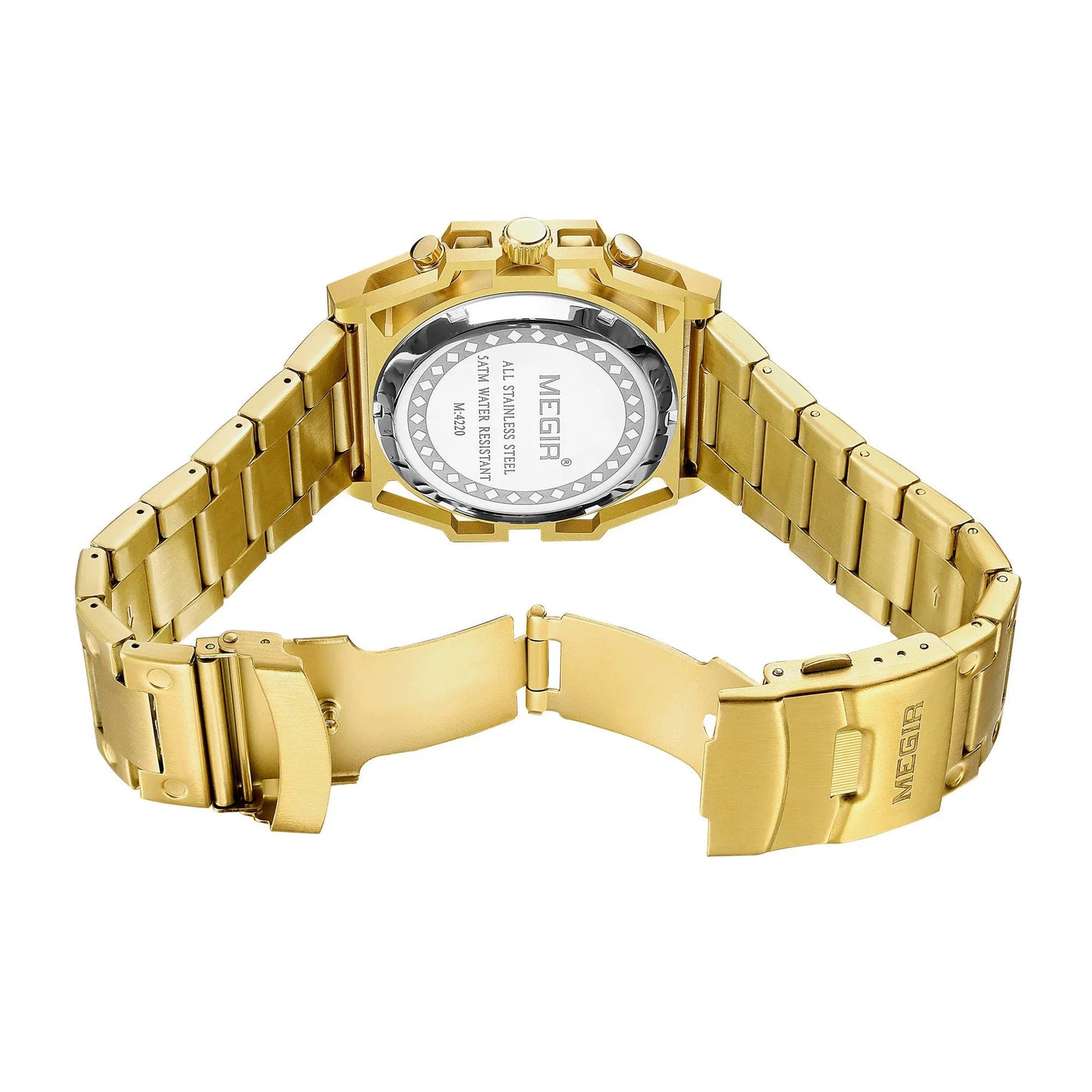 MEGIR Men's Watches Waterproof Sports Wristwatches Quartz Military Chronograph Luminous Male Clock Calendar Relogio Masculino 4220 by MEGIR WATCH GROUP