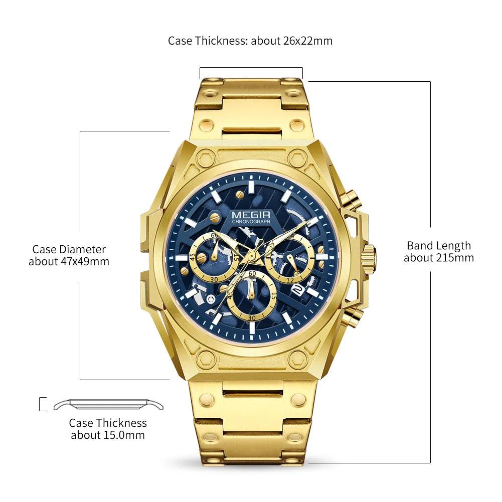 MEGIR Men's Watches Waterproof Sports Wristwatches Quartz Military Chronograph Luminous Male Clock Calendar Relogio Masculino 4220 by MEGIR WATCH GROUP