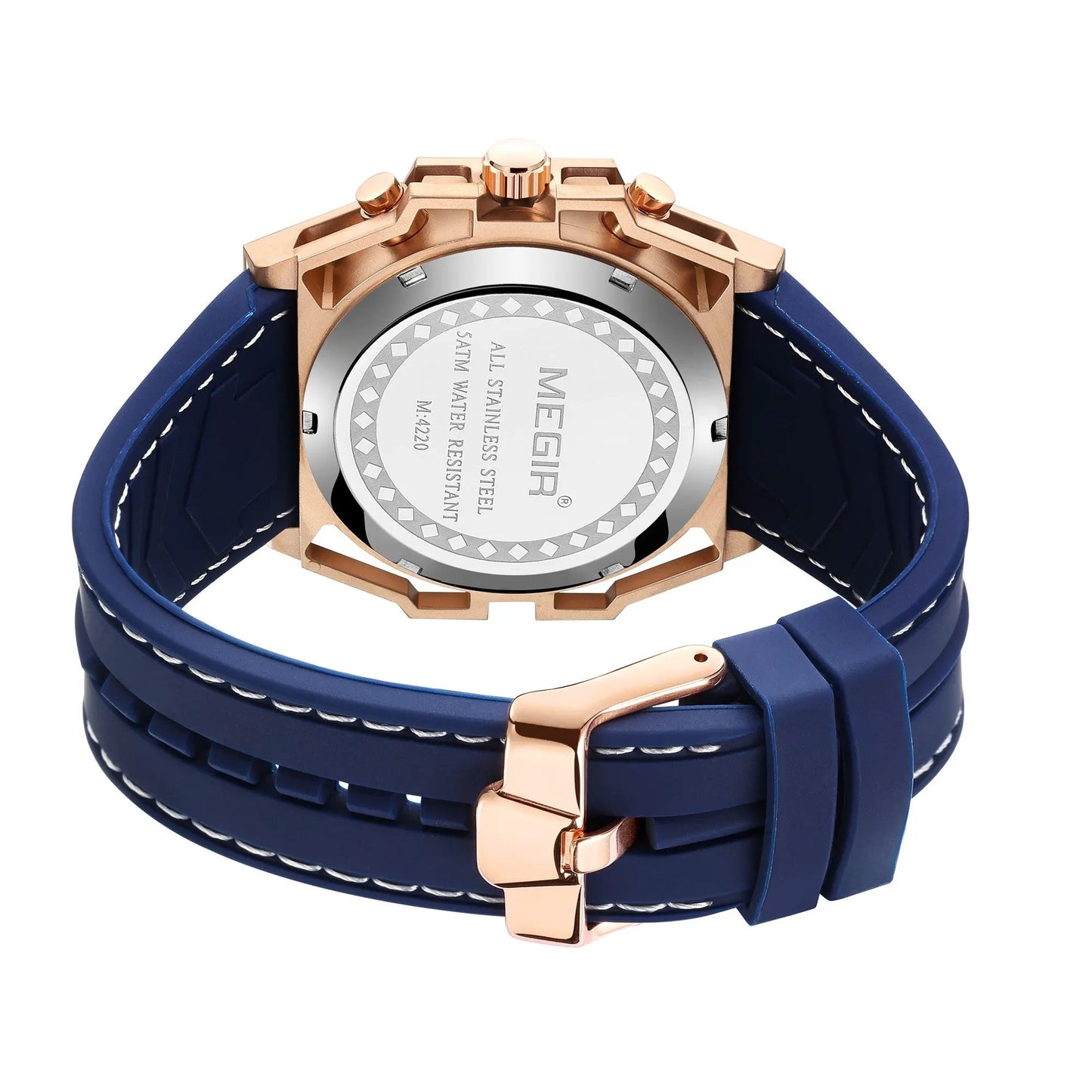 MEGIR Men's Watches Waterproof Sports Wristwatches Quartz Military Chronograph Luminous Male Clock Calendar Relogio Masculino 4220 by MEGIR WATCH GROUP