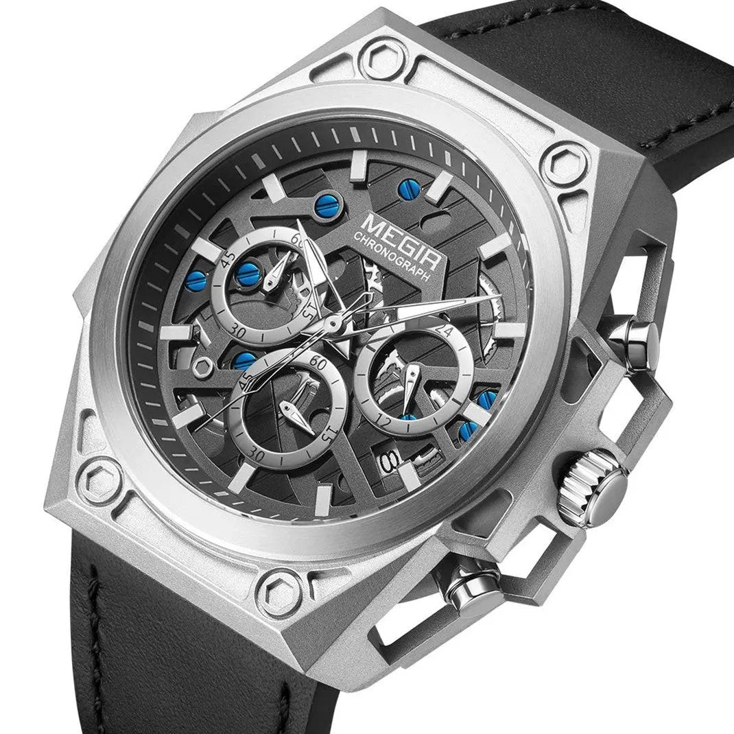 MEGIR Men's Watches Waterproof Sports Wristwatches Quartz Military Chronograph Luminous Male Clock Calendar Relogio Masculino 4220 by MEGIR WATCH GROUP