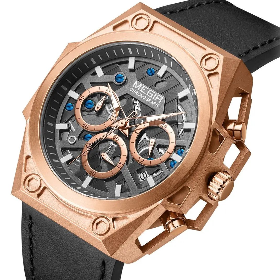 MEGIR Men's Watches Waterproof Sports Wristwatches Quartz Military Chronograph Luminous Male Clock Calendar Relogio Masculino 4220 by MEGIR WATCH GROUP
