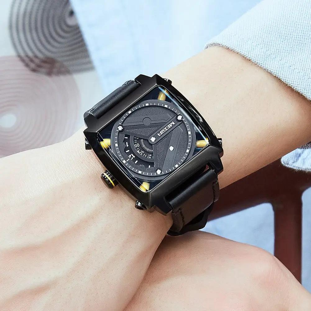 MEGIR Watches for Men Leather Strap Automatic Mechanical Watch Waterproof Business Casual Wristwatch Date Clock Montre Homme 62071 by MEGIR WATCH GROUP