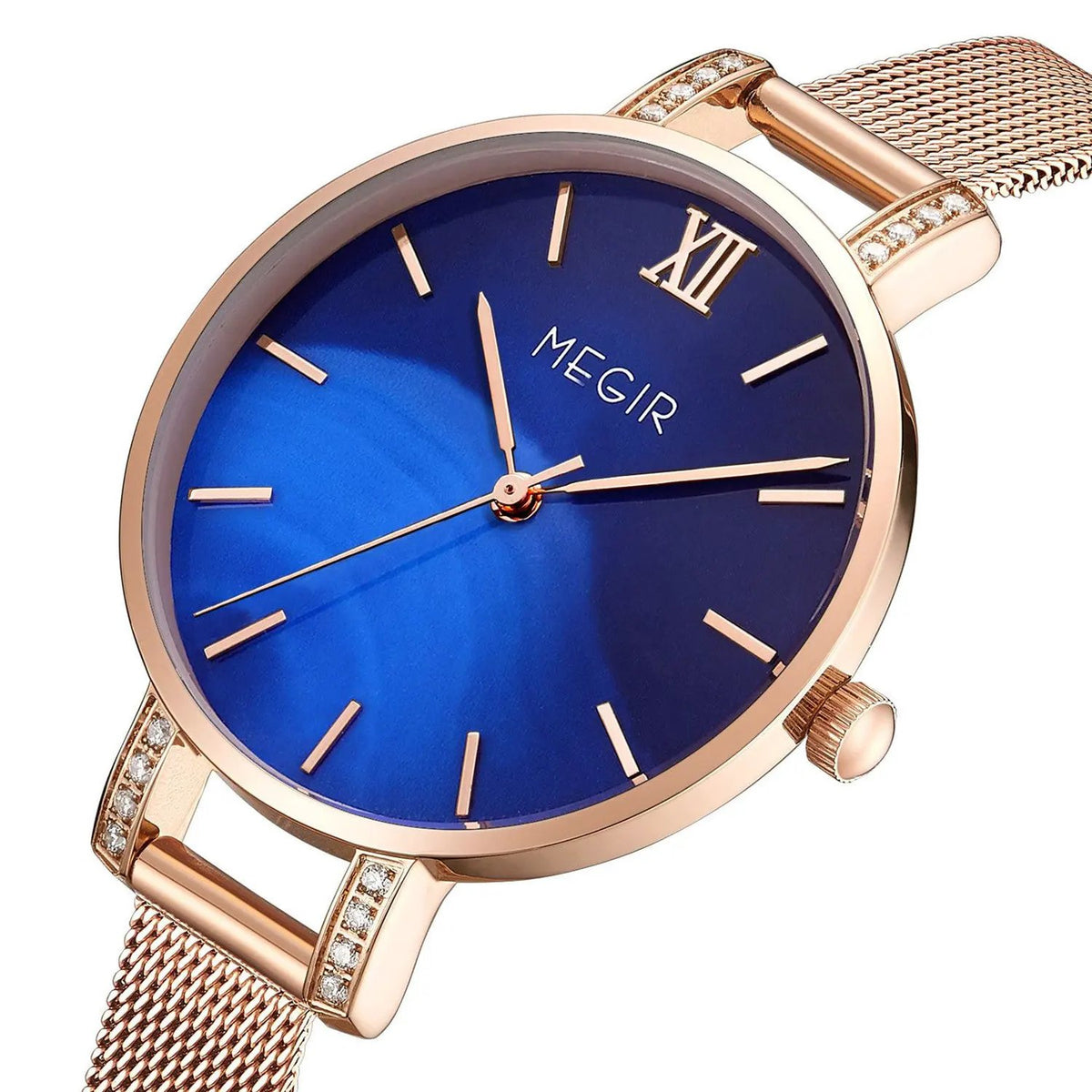 MEGIR Fashion Quartz Women Bracelet Watches Luxury Casual Ladies Dress Clock Female Steel Mesh Band Wristwatch Relogio Feminino 7002 by MEGIR WATCH GROUP