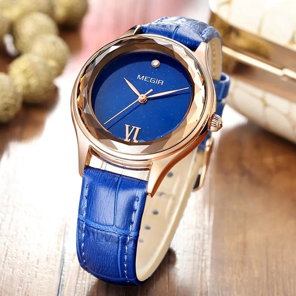 MEGIR Fashion Watch for Women Luxury Leather Casual Simple Quartz Wristwatch Waterproof Ladies Dress Clock Relogio Feminino 4208 by MEGIR WATCH GROUP