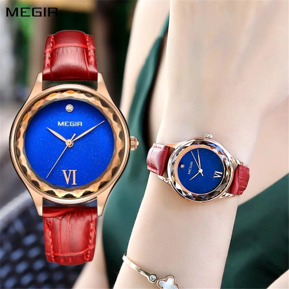 MEGIR Fashion Watch for Women Luxury Leather Casual Simple Quartz Wristwatch Waterproof Ladies Dress Clock Relogio Feminino 4208 by MEGIR WATCH GROUP