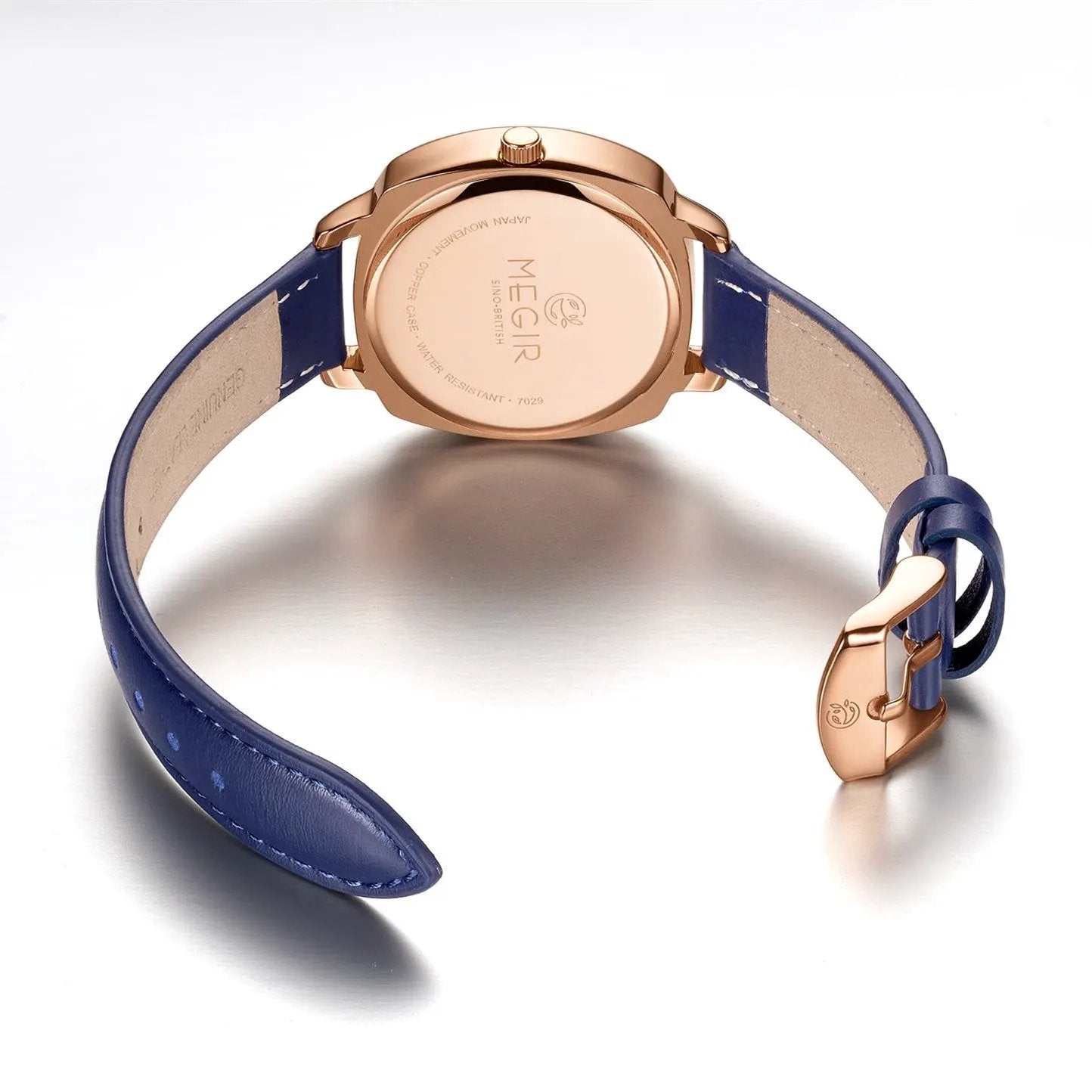 MEGIR Fashion Women Watch Luxury Diamond Leather Ladies Bracelet Watch Female Quartz Wristwatches Dress Clock Relogio Feminino 7029 by MEGIR WATCH GROUP