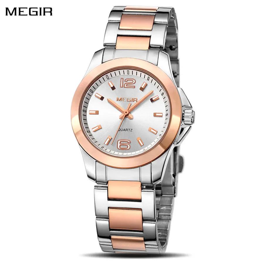 MEGIR Luxury Women Bracelet Watches Top Brand Fashion Ladies Quartz Watch Waterproof Elegant Female Wristwatch Dress Clock 5006L by MEGIR WATCH GROUP