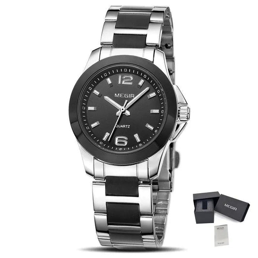 MEGIR Luxury Women Bracelet Watches Top Brand Fashion Ladies Quartz Watch Waterproof Elegant Female Wristwatch Dress Clock 5006L by MEGIR WATCH GROUP