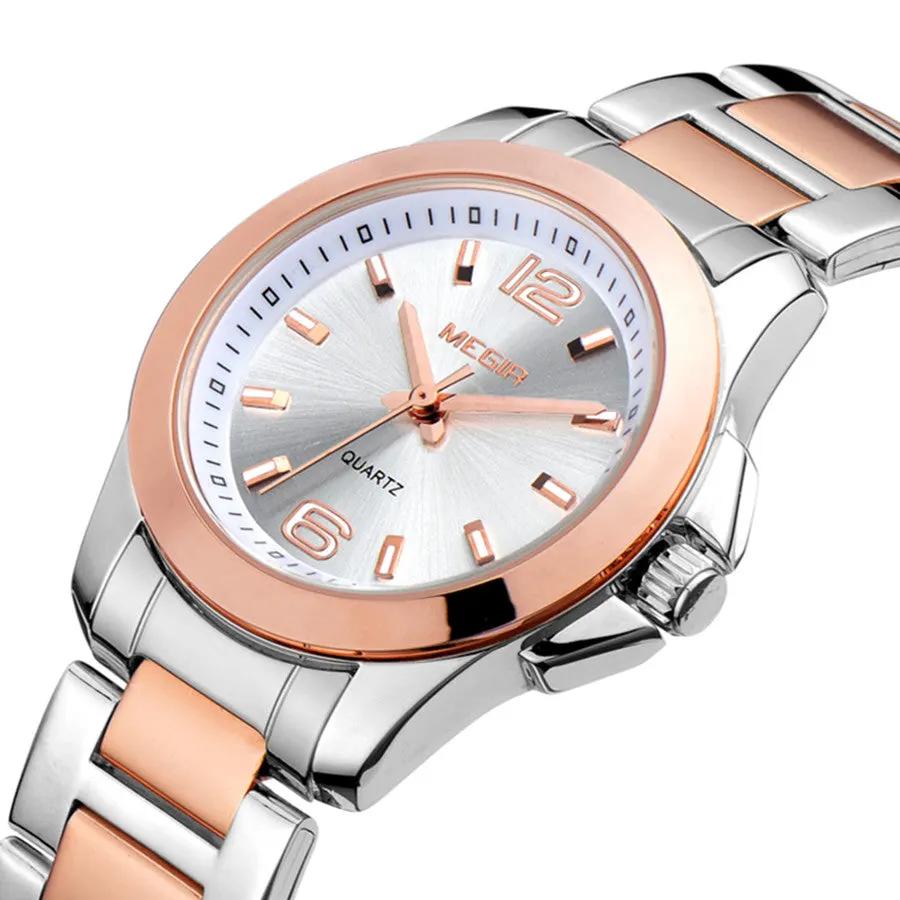 MEGIR Luxury Women Bracelet Watches Top Brand Fashion Ladies Quartz Watch Waterproof Elegant Female Wristwatch Dress Clock 5006L by MEGIR WATCH GROUP