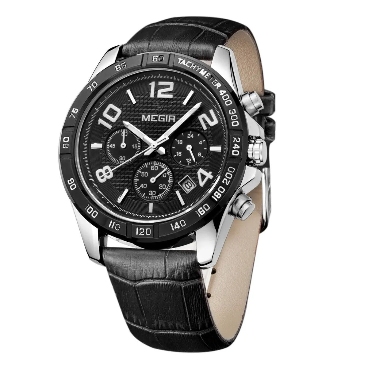 MEGIR Men Watch Top Brand Luxury Quartz Watches Waterproof Calendar Sport Wristwatch Leather Man Clock Chronograph Reloj Hombre 2014 by MEGIR WATCH GROUP