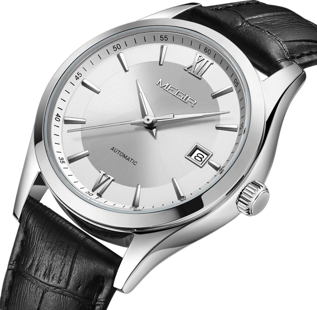 MEGIR Original Brand Men's Watches Automatic Mechanical Watch 5Bar Waterproof Leather Luxury Wristwatch Clock Relogio Masculino 62063 by MEGIR WATCH GROUP
